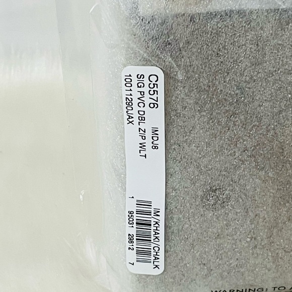 NWT Coach Double Zip Large wristlet wallet in Signature Canvas - Picture 6 of 11